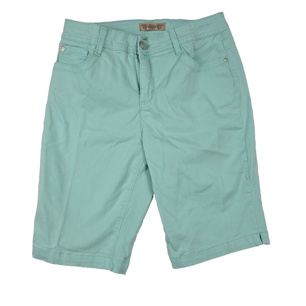 Nine West Vintage America Collection Mint Green Bermuda Shorts Size 8 Casual